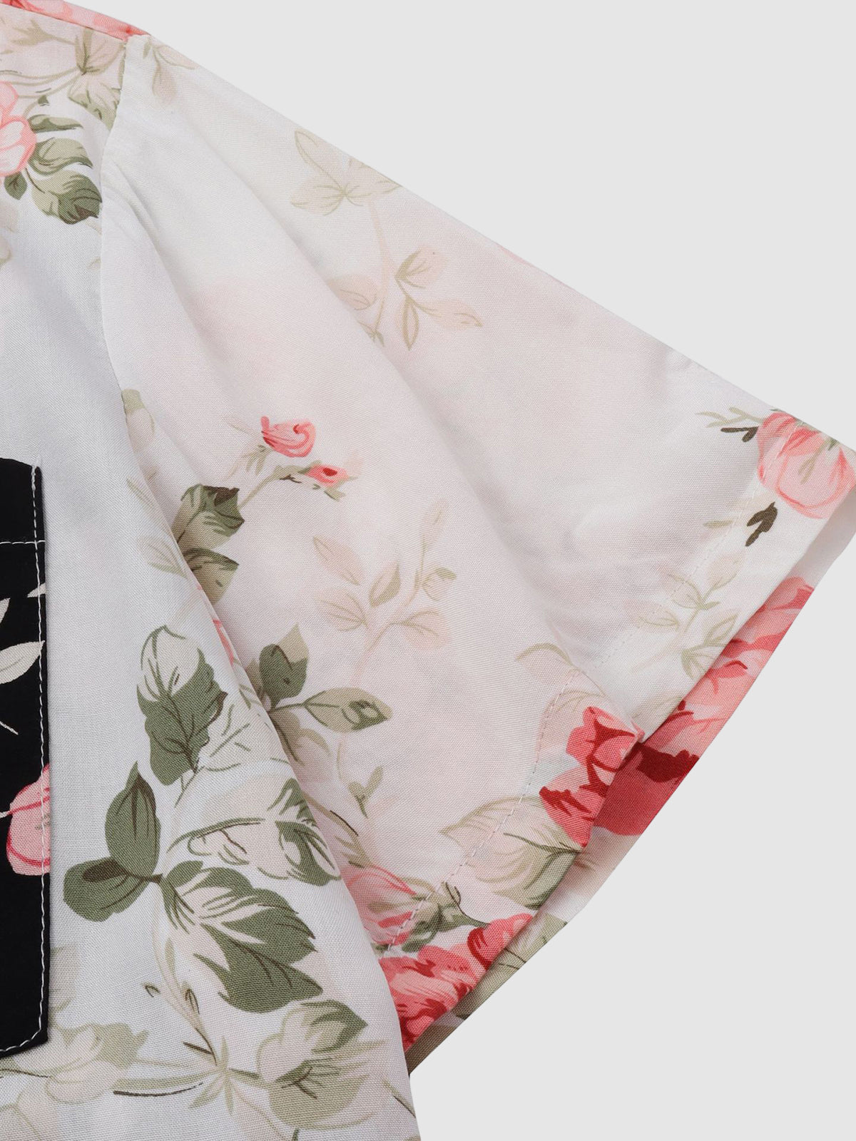 Blumenhemd | Bedruckt | Kurzarm | Hemd mit Knopfleiste | Herrenhemden