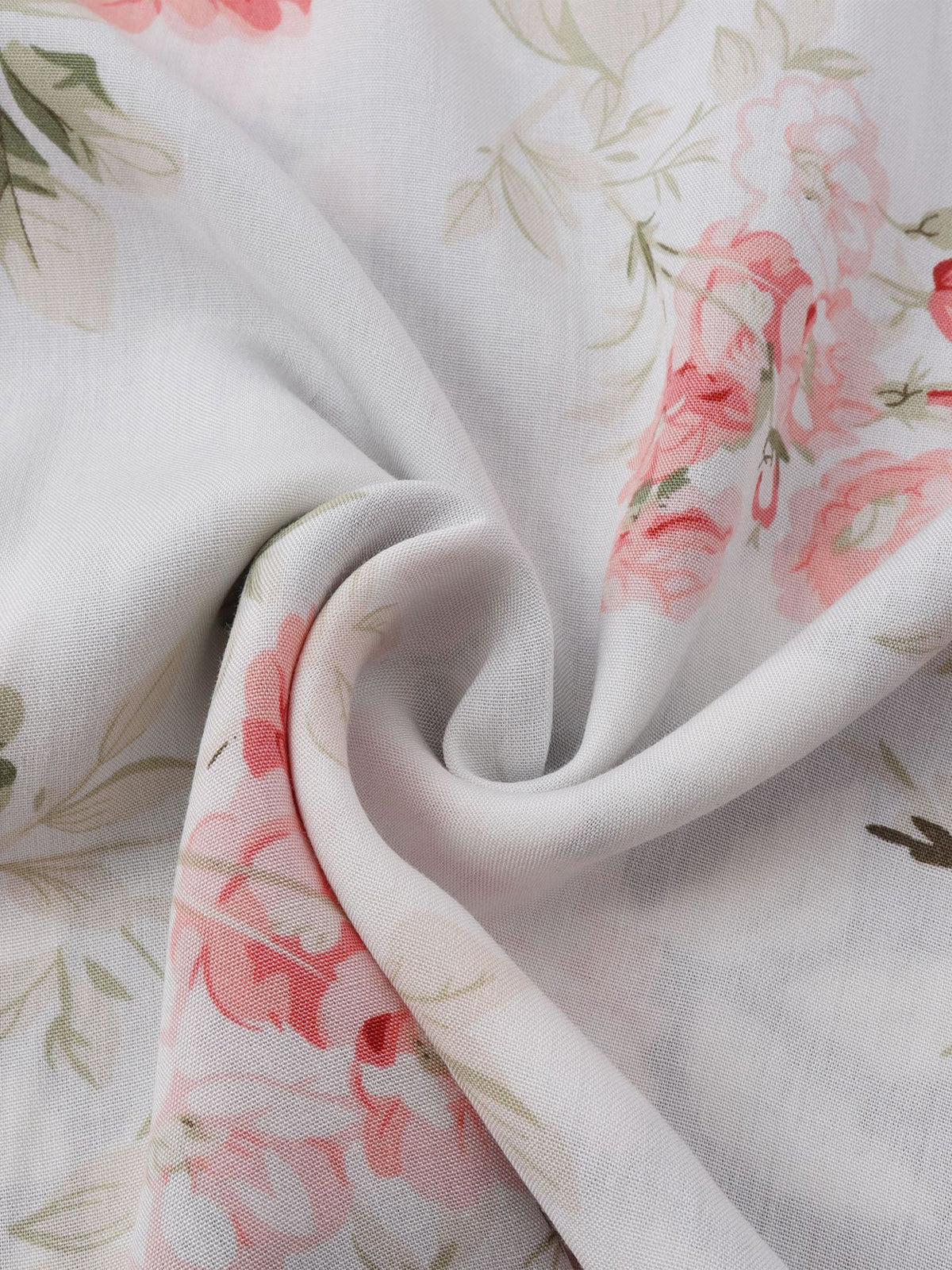 Blumenhemd | Bedruckt | Kurzarm | Hemd mit Knopfleiste | Herrenhemden