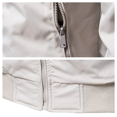 Bomberjacke – mit Reißverschluss – Herbst – Windjacke – Herrenjacke