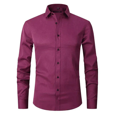 Braony | Klassisches Langarmh Herrenhemd mit modernem Slim-Fit