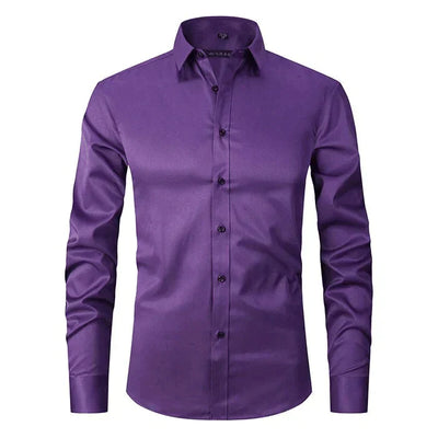 Braony | Klassisches Langarmh Herrenhemd mit modernem Slim-Fit
