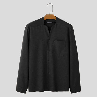 Button-Down-Hemd – locker sitzendes Langarm-Freizeithemd für Herren