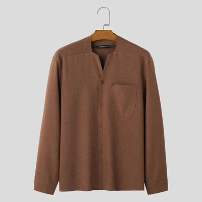 Button-Down-Hemd – locker sitzendes Langarm-Freizeithemd für Herren