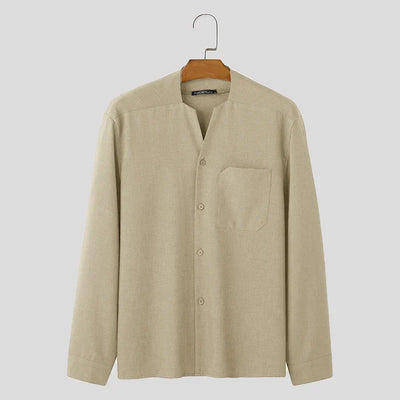 Button-Down-Hemd – locker sitzendes Langarm-Freizeithemd für Herren