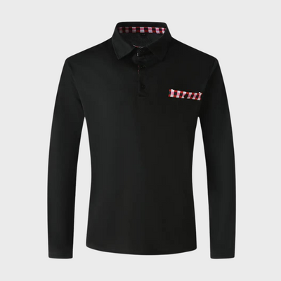 Langärmeliges Poloshirt für Herren