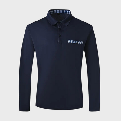 Langärmeliges Poloshirt für Herren