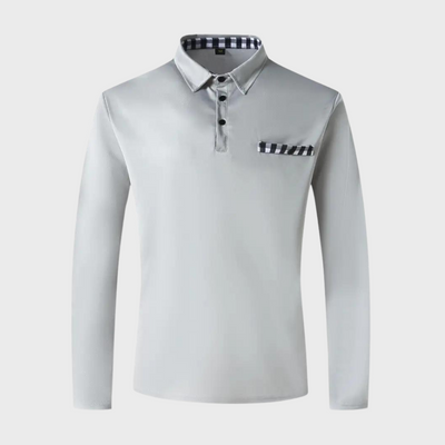 Langärmeliges Poloshirt für Herren