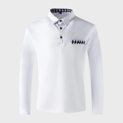 Langärmeliges Poloshirt für Herren