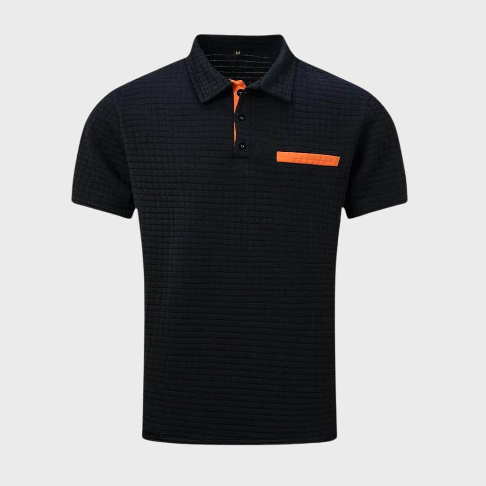 Klaus | Elegantes, tailliertes Poloshirt mit Kontrastdetails für Männer