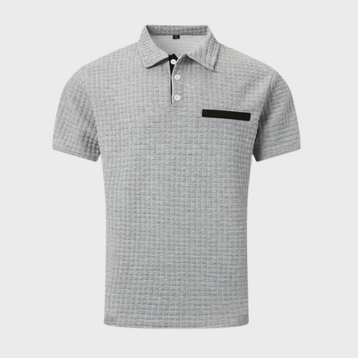 Klaus | Elegantes, tailliertes Poloshirt mit Kontrastdetails für Männer