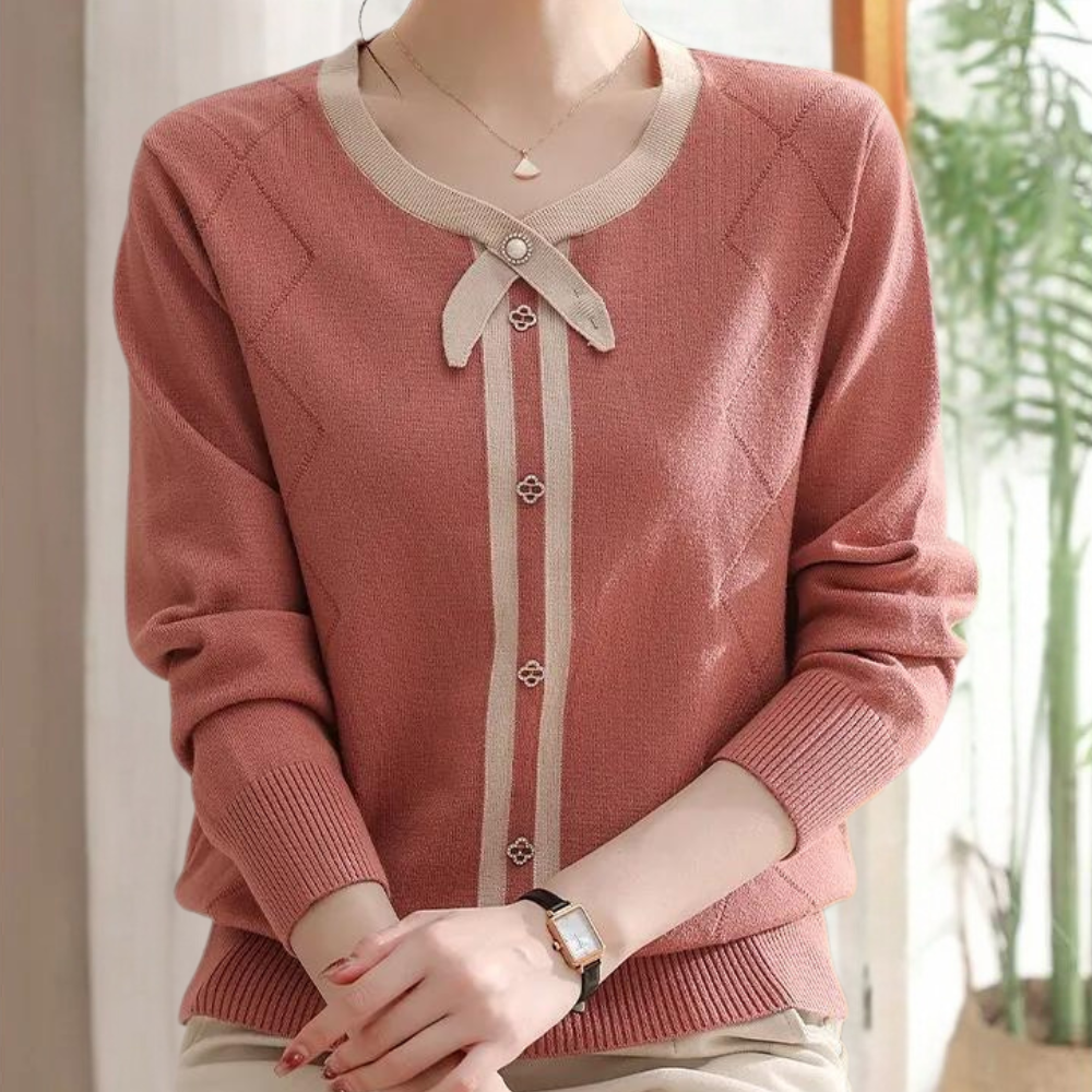 Pullover mit Schleifendetail für Damen