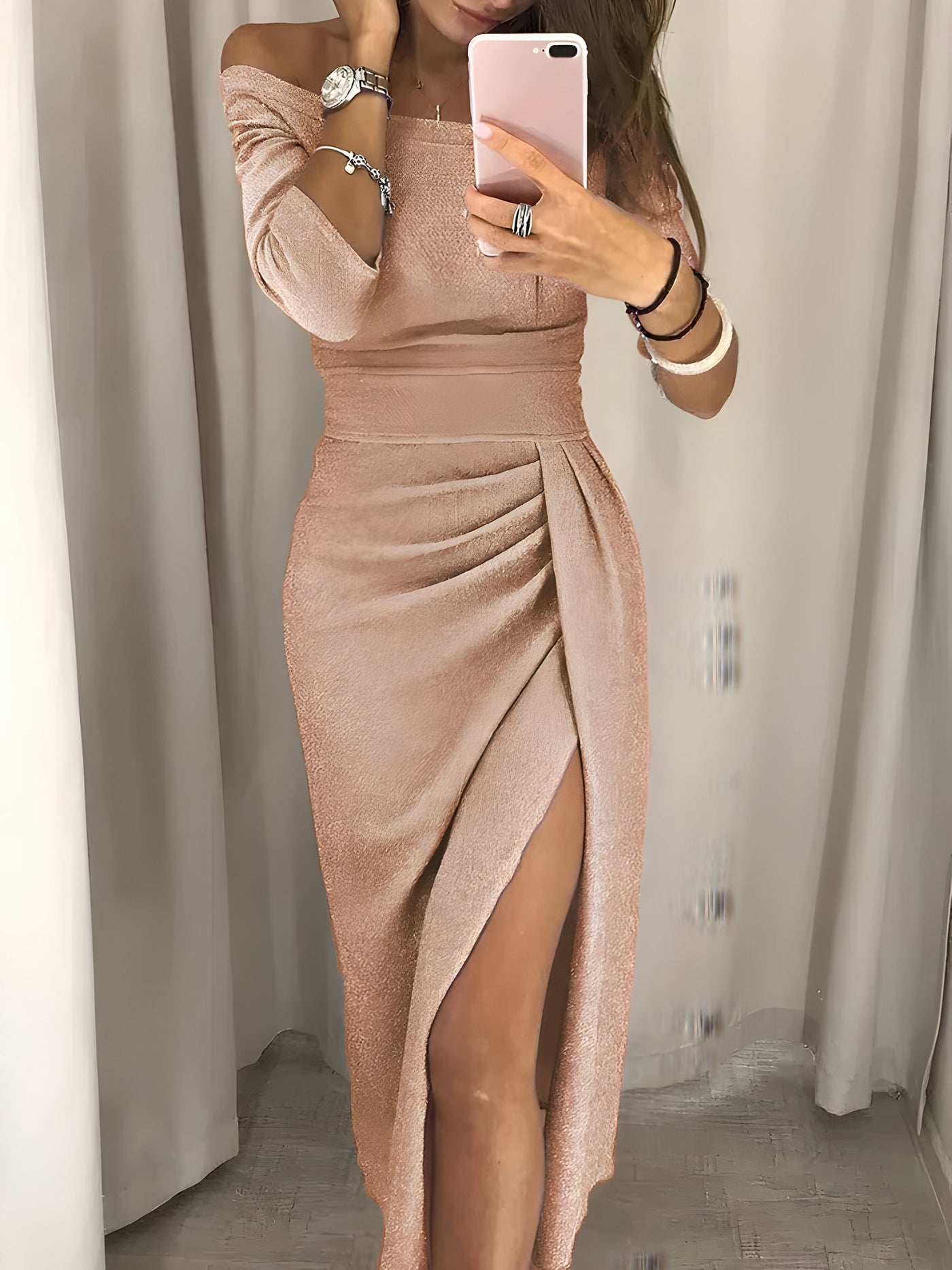 Camil | Schulterfreies Kleid