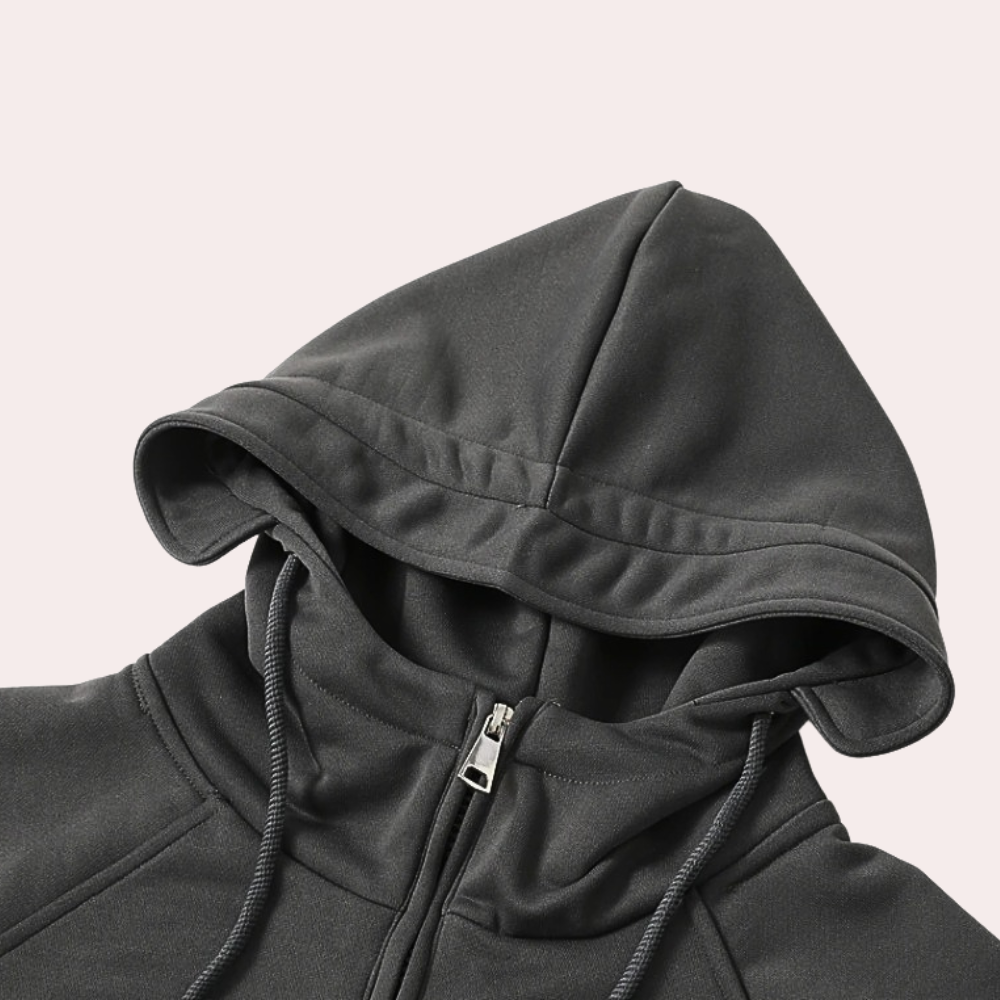Cargo Hoodie - Halber Reißverschluss - Taschen - Pullover Hoodie - Herren Hoodie
