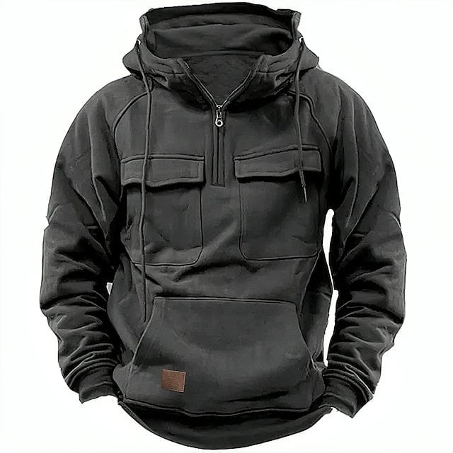 Cargo Hoodie | Kängurutasche | Winter | Pullover | Kapuzenpullover für Herren