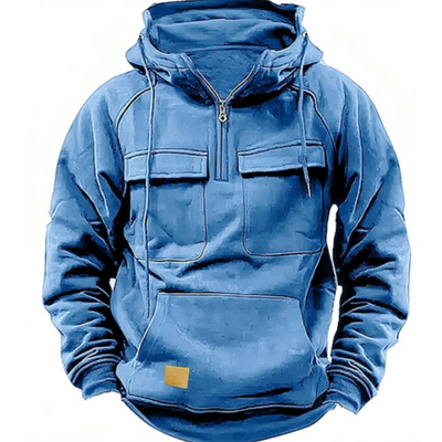 Cargo Hoodie – warmer, kuscheliger Herren-Freizeit-Kapuzenpullover