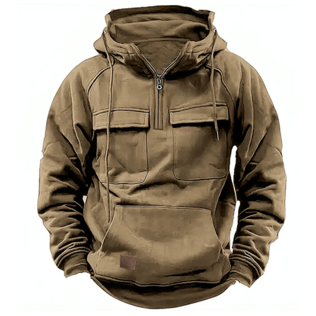 Cargo Hoodie – warmer, kuscheliger Herren-Freizeit-Kapuzenpullover