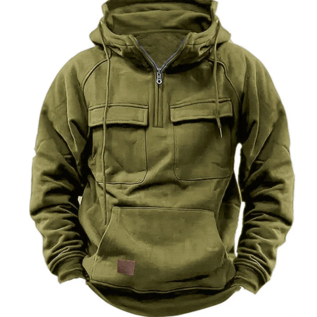 Cargo Hoodie – warmer, kuscheliger Herren-Freizeit-Kapuzenpullover