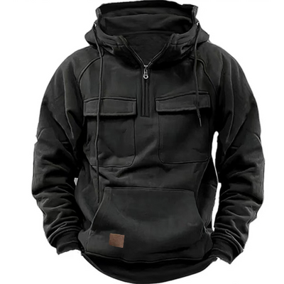 Cargo Hoodie – warmer, kuscheliger Herren-Freizeit-Kapuzenpullover