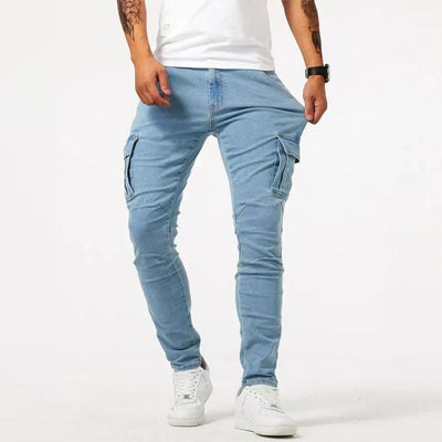 Cargo-Jeans – Stretch – Skinny – Cargohosen – Herrenhosen