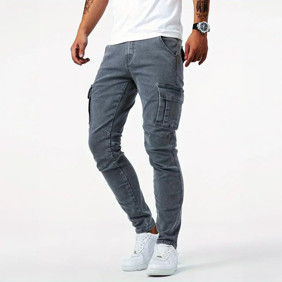 Cargo-Jeans – Stretch – Skinny – Cargohosen – Herrenhosen