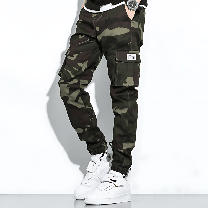 Cargo-Jogginghose | Camouflage | Slim Fit | Cargohose | Herrenhose
