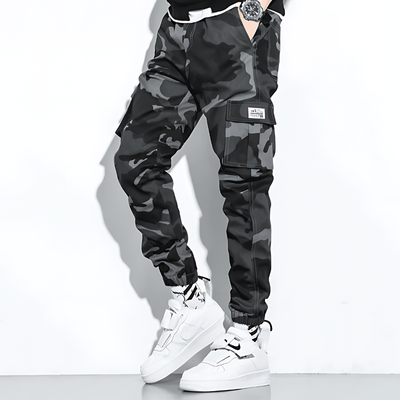 Cargo-Jogginghose | Camouflage | Slim Fit | Cargohose | Herrenhose