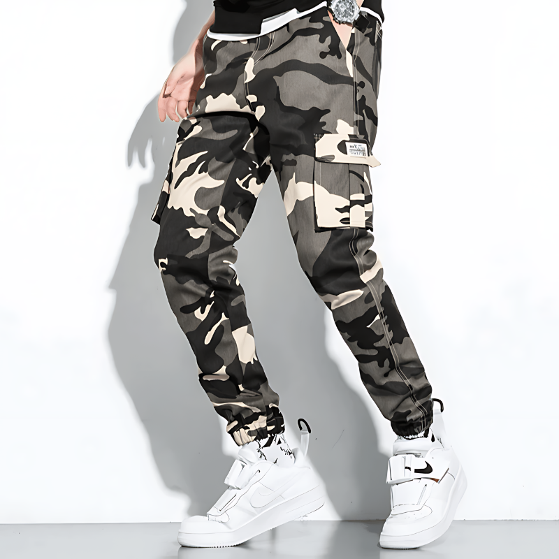 Cargo-Jogginghose | Camouflage | Slim Fit | Cargohose | Herrenhose