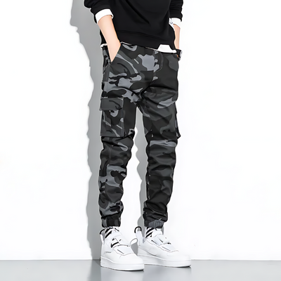 Cargo-Jogginghose | Camouflage | Slim Fit | Cargohose | Herrenhose
