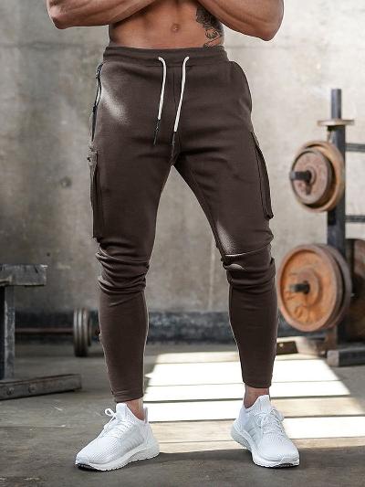 Cargo-Jogginghosen | Slim Fit | Kordelzug | Jogginghosen mit Bündchen | Trainingshosen für Herren