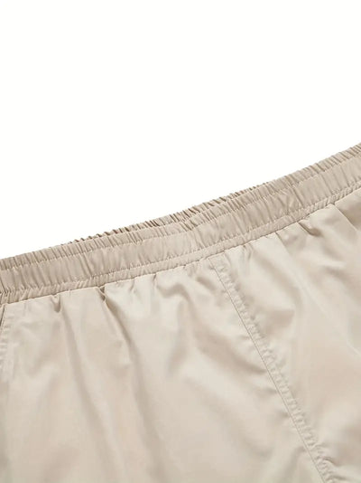 Cargo-Shorts | Beige | Lockere Passform | Lange Shorts | Herrenshorts