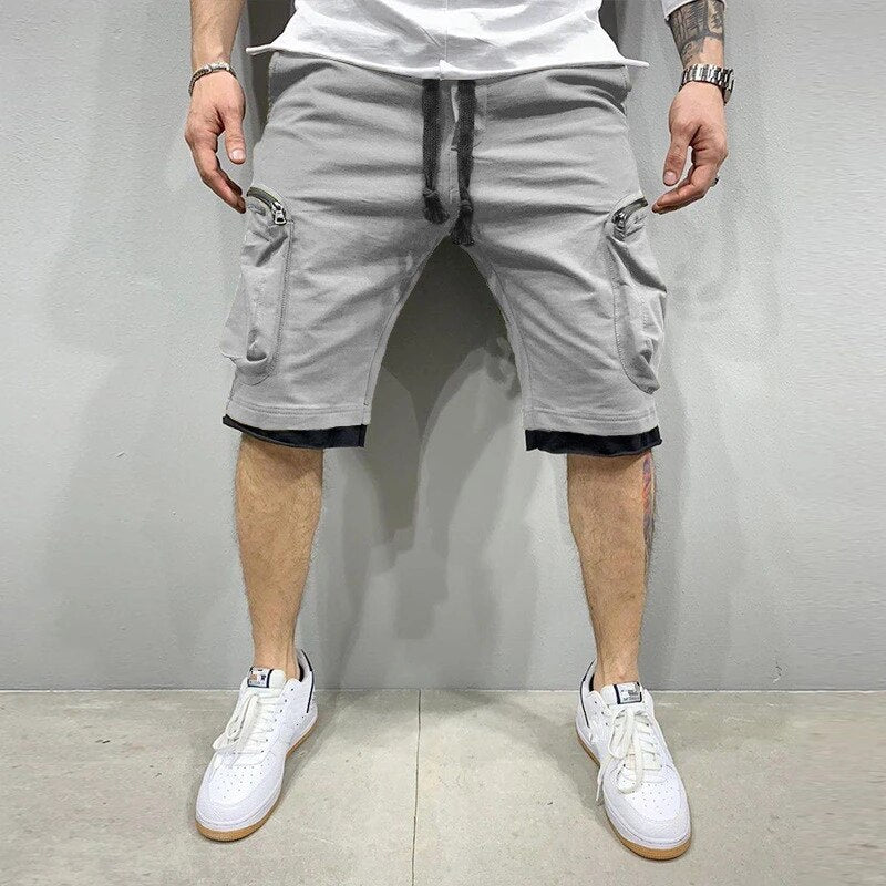 Cargo-Shorts – Kordelzug – Locker geschnitten – Cargo-Sweatshorts – Herrenbekleidung