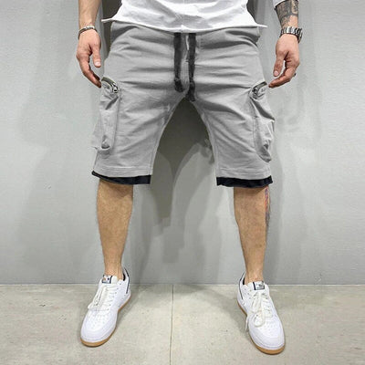 Cargo-Shorts – Kordelzug – Locker geschnitten – Cargo-Sweatshorts – Herrenbekleidung