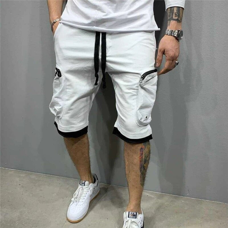 Cargo-Shorts – Kordelzug – Locker geschnitten – Cargo-Sweatshorts – Herrenbekleidung