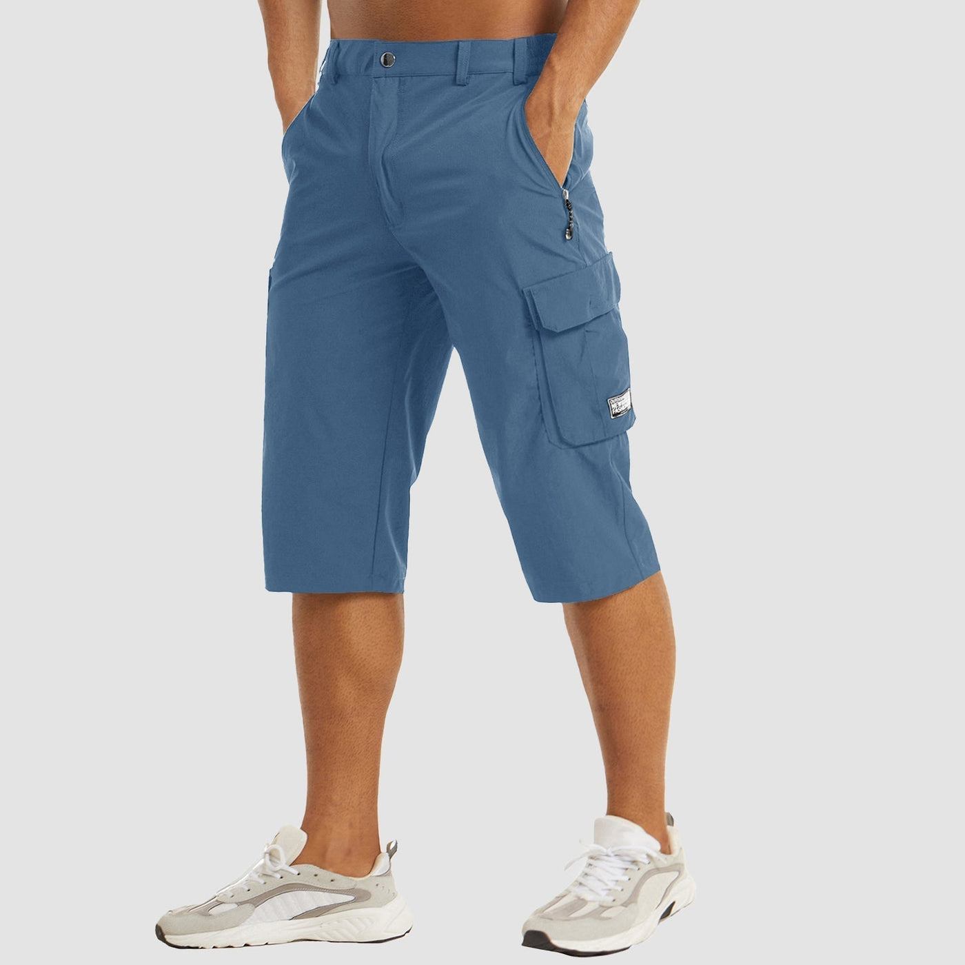 Cargo-Shorts – schnell trocknende lange Shorts für Herren – Caprihosen