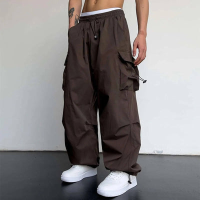Cargohose - Loose Fit - Elastische Taille - Baggy Pants - Herren Cargo Jogger