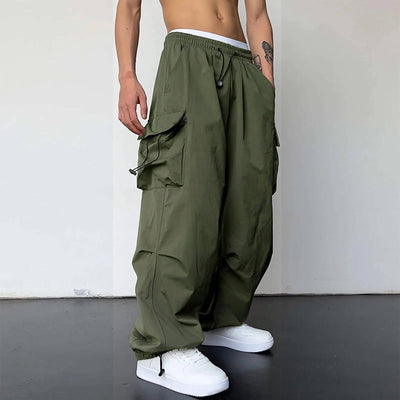 Cargohose - Loose Fit - Elastische Taille - Baggy Pants - Herren Cargo Jogger