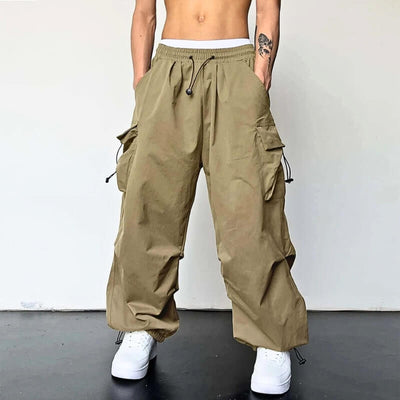 Cargohose - Loose Fit - Elastische Taille - Baggy Pants - Herren Cargo Jogger