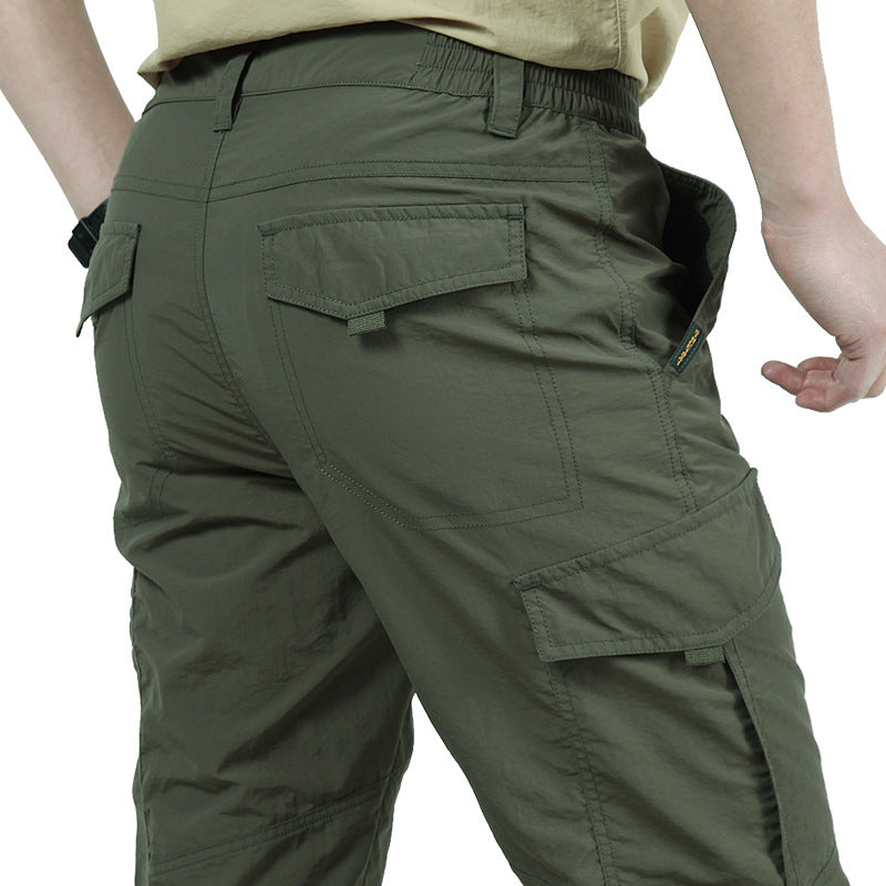 Cargohosen | Elastischer Bund | Gerades Bein | Tactical-Hosen | Herrenhosen