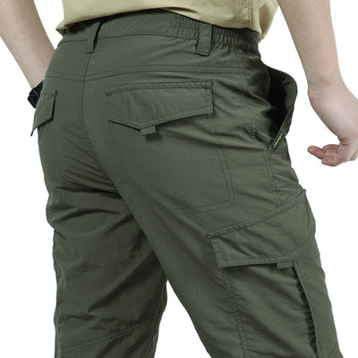 Cargohosen | Elastischer Bund | Gerades Bein | Tactical-Hosen | Herrenhosen