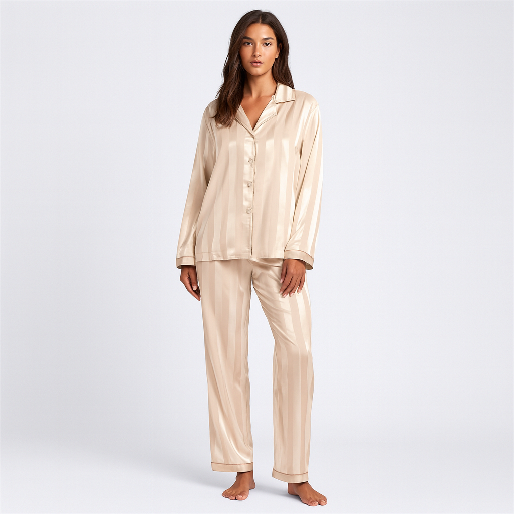 Gemütliches Damen-Pyjama-Set