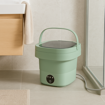 AquaNest – Ultrakompakte zusammenklappbare Waschmaschine | Schulte