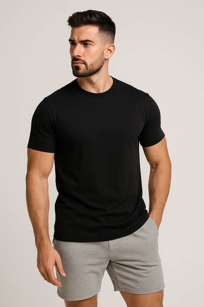 BLACK 5er-Pack - PREMIUM-FIT-SHIRTS®