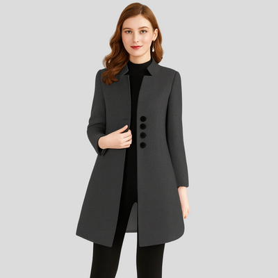 Isla | Eleganter Mantel mit Knopfleiste