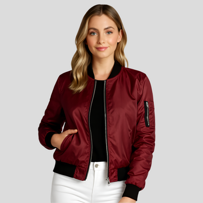 Leichter Sommerfliegerjacke für Damen – Eleganter kurzer Mantel