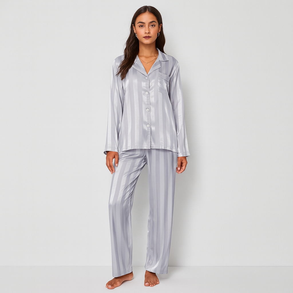 Gemütliches Damen-Pyjama-Set