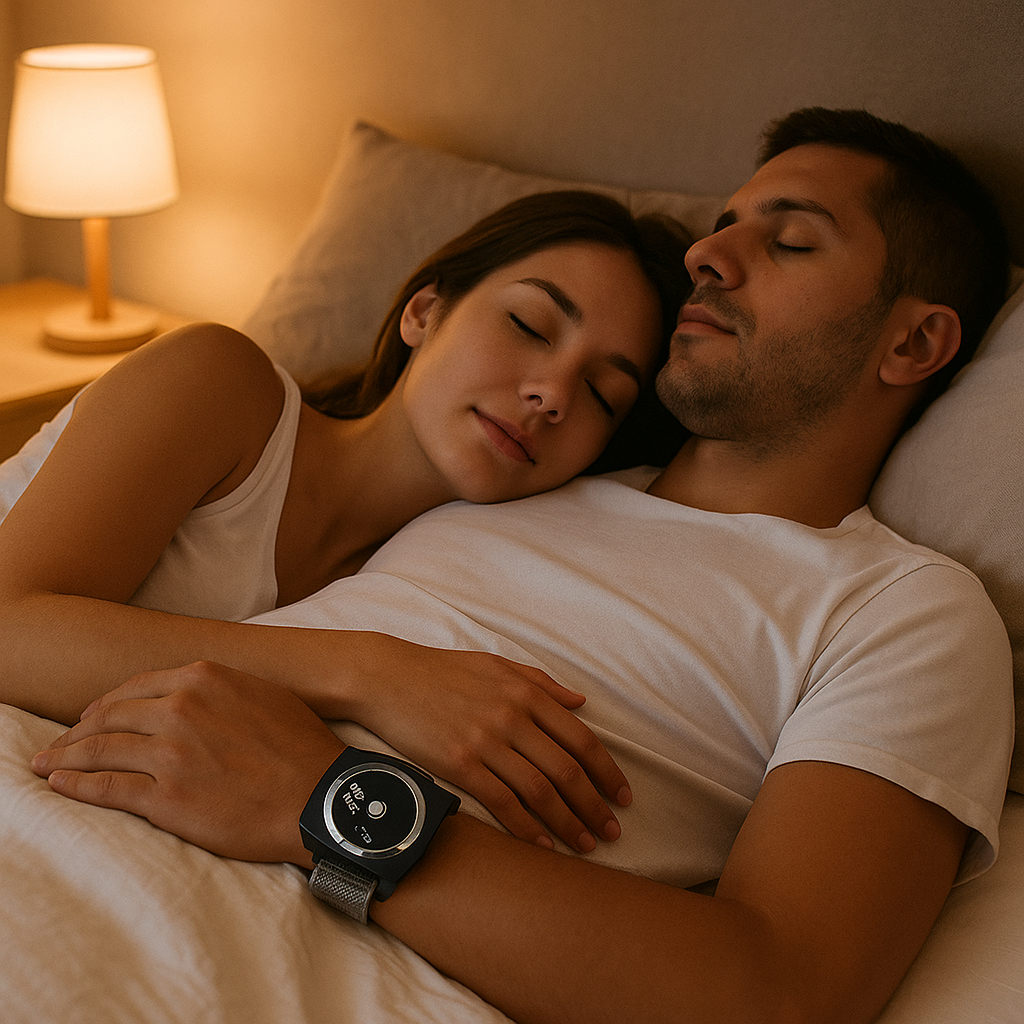 Smartes Anti-Schnarch-Armband – Schnarchstopper mit automatischem Vibrationssensor