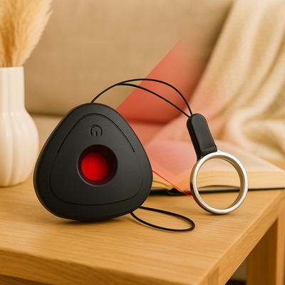 Tragbarer Kameradetektor – Wiederaufladbar mit Vibrations- und Lautlos-Modus, ideal für unterwegs und zu Hause