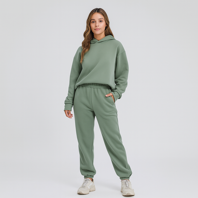Ultimatives Komfort-Set aus Hoodie und Jogginghose – Gemütliche 2-teilige Loungewear für Frauen