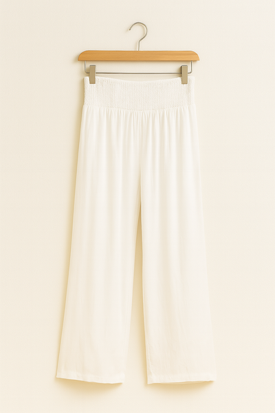 Weite Hose mit elastischem Bund