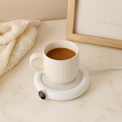 HeatWave – USB-Heißgetränkehalter mit LED-Display für perfekt temperierte Getränke